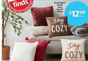 Aldi Huntington home cozy accent pillow offer