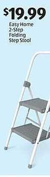 Aldi Easy home 2-step folding step stool offer