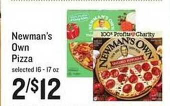 Lowes Foods Newman's own pizza offer