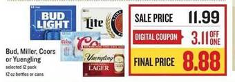 Lowes Foods Bud, miller, coors or yuengling offer