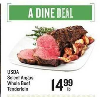 Lowes Foods Usda select angus whole beef tenderloin offer