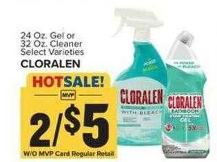 Food Lion Gel or cleaner cloralen offer