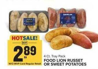 Food Lion Food lion russet or sweet potatoes offer