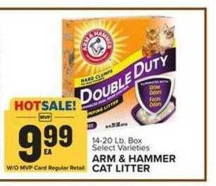 Food Lion Arm & hammer cat litter offer