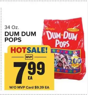 Food Lion Dum dum pops offer