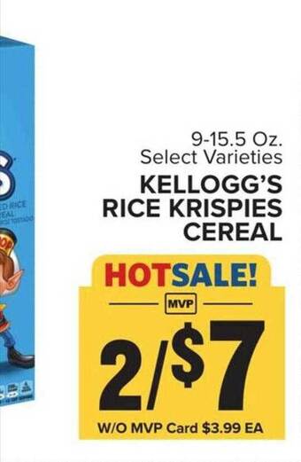 Food Lion Kellogg's rice krispies cereal offer