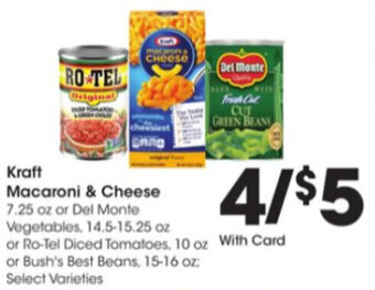 Kroger Kraft Macaroni & Cheese offer