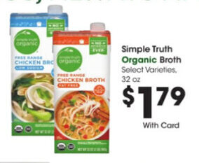 Kroger Simple Truth Organic Broth offer