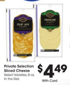 Kroger Private Selection Sliced Cheese offer