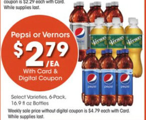 Kroger Pepsi or Vernors offer