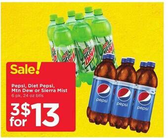 Cub Foods Pepsi, diet pepsi, mtn dew or sierra mist offer
