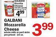 Food Bazaar Galbani mozzarella cheese offer