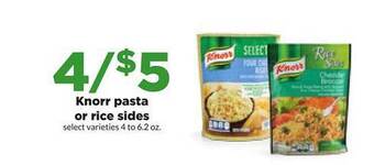 Hy-Vee Knorr pasta or rice sides offer