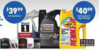 Carquest Full synthetic full synthetic high mileage offer
