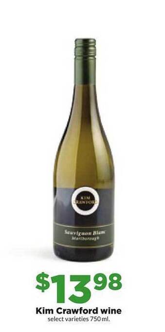 Hy-Vee Kim crawford wine offer