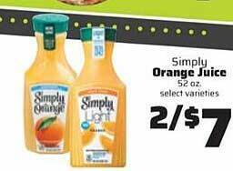 County Market Simply orange juice offer