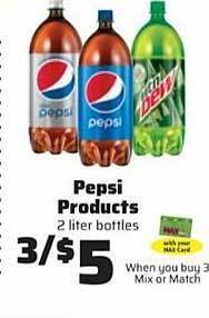 County Market Pepsi products offer