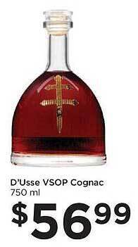 Food 4 Less D'usse vsop cognac offer