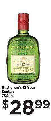 Food 4 Less Buchanan's 12 year scotch offer