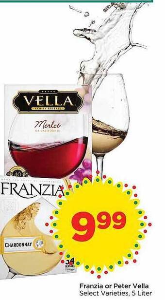 Food 4 Less Franzia or peter vella offer
