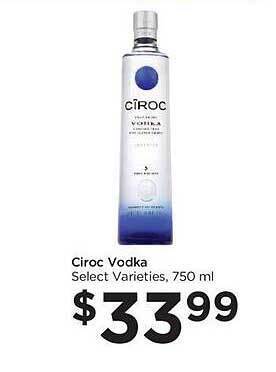 Food 4 Less Ciroc vodka offer