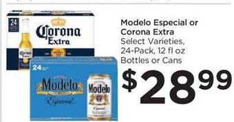 Food 4 Less Modelo especial or corona extra offer