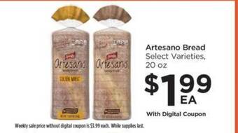 Food 4 Less Artesano bread offer