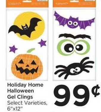 Food 4 Less Holiday home halloween gel clings offer