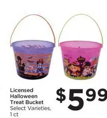 Food 4 Less Licensed halloween treat bucket offer