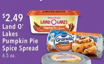 Land o' lakes pumpkin pie spice spread