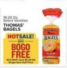 Food Lion Thomas' bagels offer