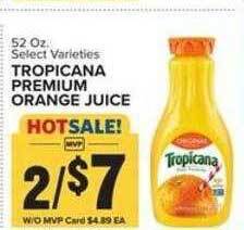Food Lion Tropicana premium orange juice offer