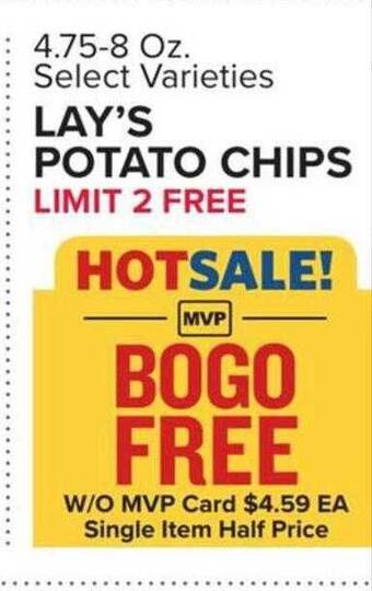 Food Lion Lay's potato chips offer