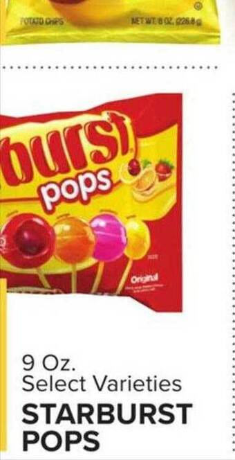 Food Lion Starburst pops offer