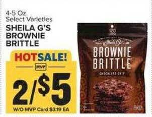 Food Lion Sheila g's brownie brittle offer