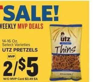 Food Lion Utz pretzels offer