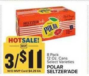 Food Lion Polar seltzer'ade offer
