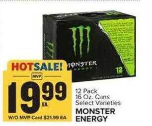 Food Lion Monster energy drink offer