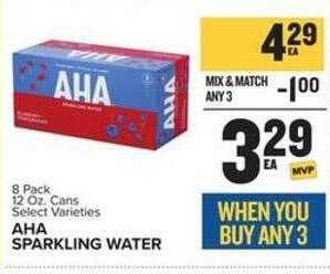 Food Lion Aha sparkling water offer