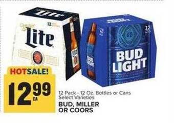 Food Lion Bud, miller or coors offer