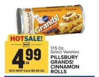 Food Lion Pillsbury grands! cinnamon rolls offer