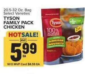 Food Lion Tyson family pack chicken offer