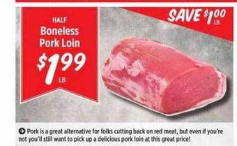 Rouses Half boneless pork loin offer
