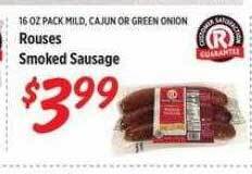 Rouses Rouses smoked sausage offer