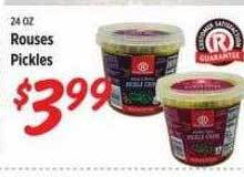 Rouses Rouses pickles offer