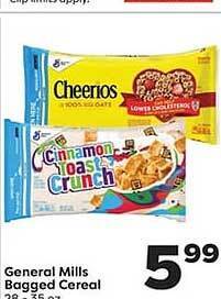 Weis Markets General mills bagged cereal offer