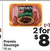 Weis Markets Premio sausage offer