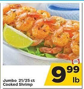 Weis Markets Jumbo 21-25 ct cooked shrimp offer
