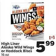 Weis Markets High liner alaska wild wings or haddock bites offer
