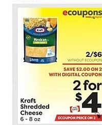 Weis Markets Kraft shredded cheese offer